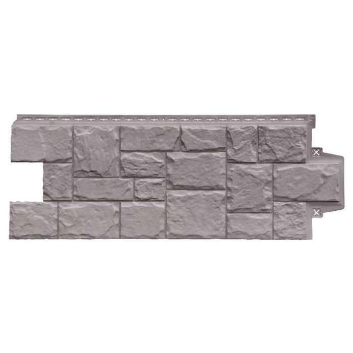 Фасадная панель Grand Line Крупный камень Элит Какао