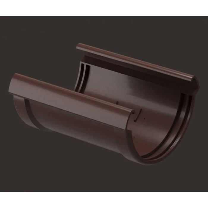 Соединитель желобов Docke LUX RAL 8019 Шоколад