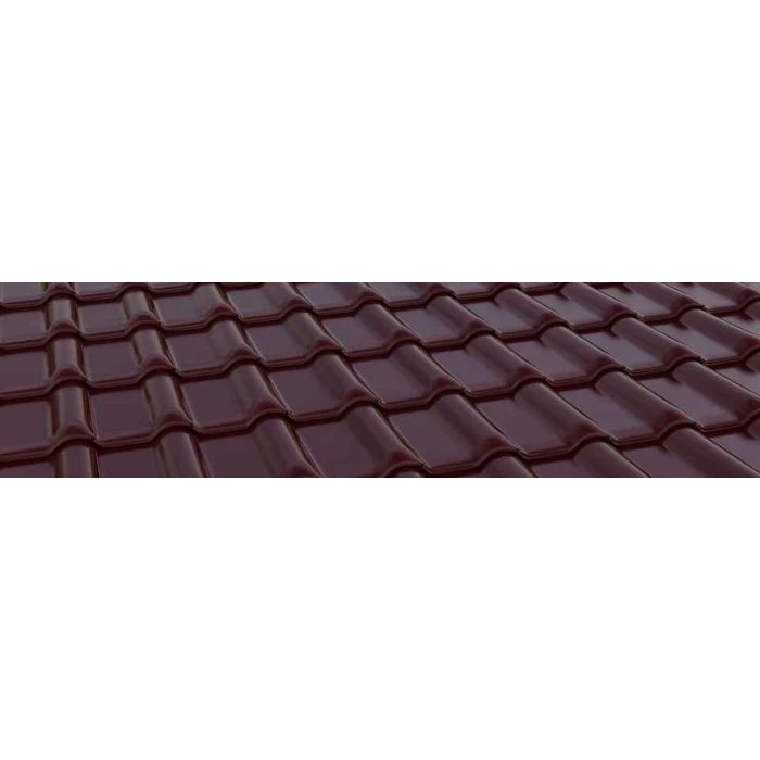 Керамическая черепица Braas Рубин 13V Глазурь красный бук